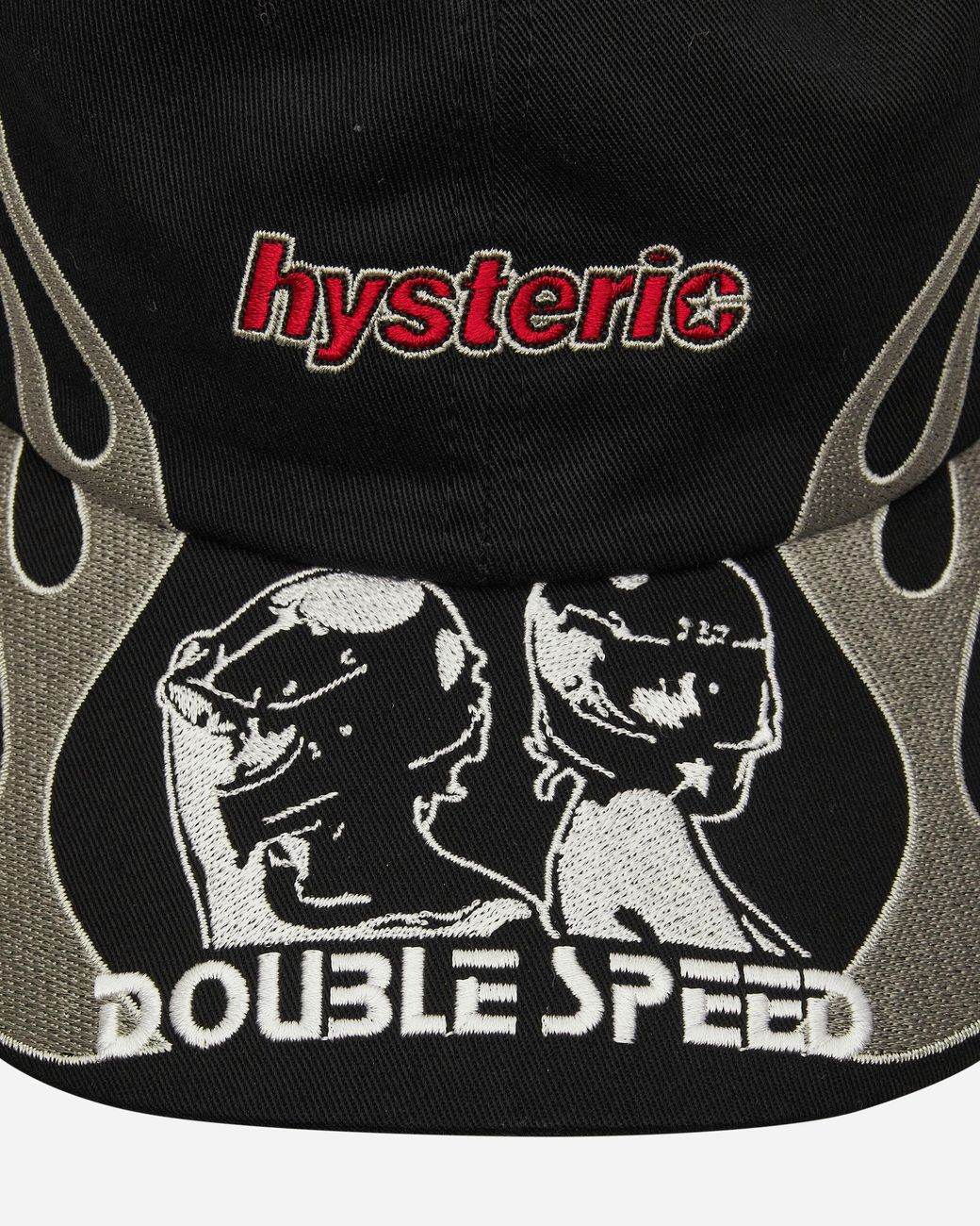 帽子 Hysteric Glamour Double Speed cap black 帽子 HYSTERIC GLAMOUR ヒステリックグラマー DOUBLE SPEED刺繍