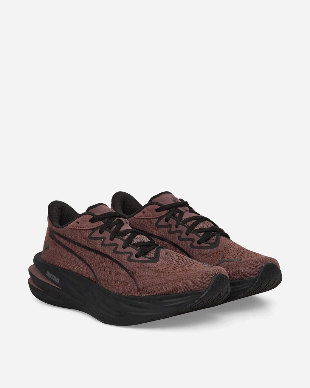 PUMA Brown Deviate Pure Nitro Sneakers Rich Cocoa for men