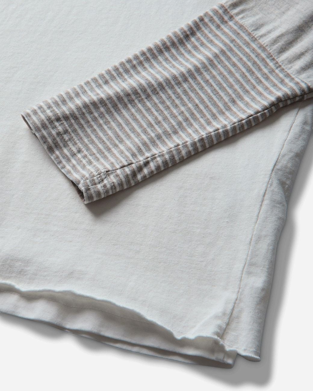 Protocol Index Gray S Layered Patch Longsleeve T-Shirt Ivory for men