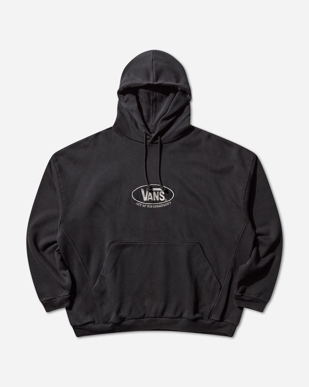 Vans Black Act Of Disagreement Oval Logo Hoodie Washed for men