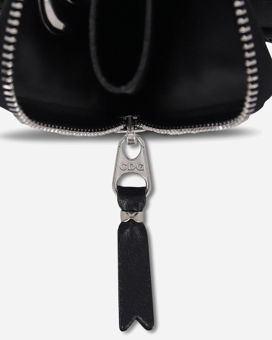 Comme des Garçons Black Eyelet Zip-Around Wallet for men