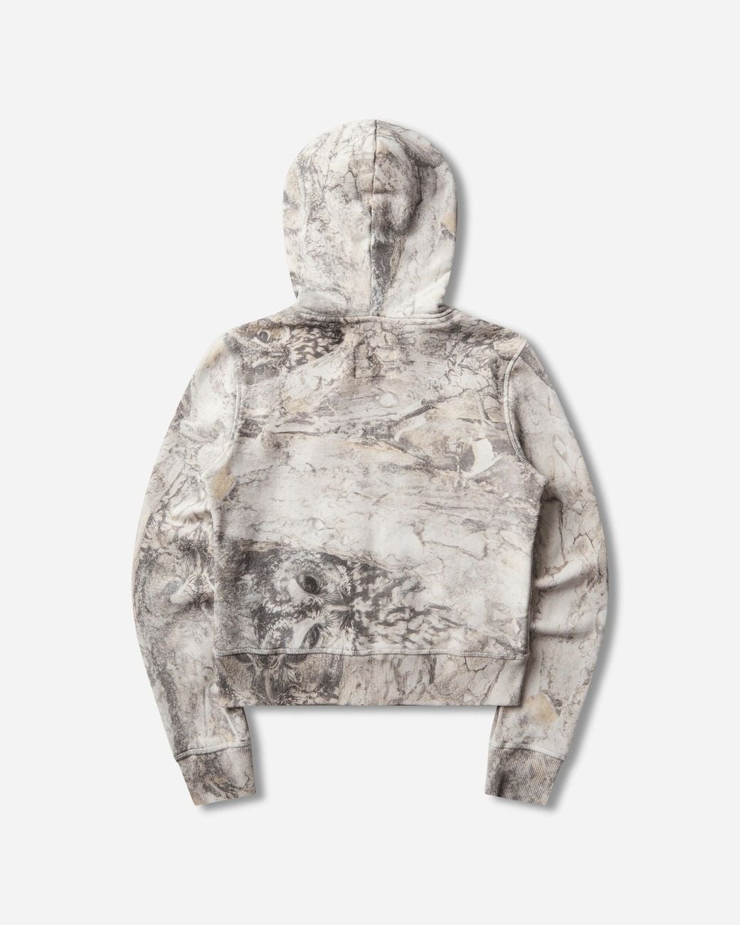 Roa White Women S Wrangler Owl All Over Baby Zip-up Hoodie Owl Light Camo