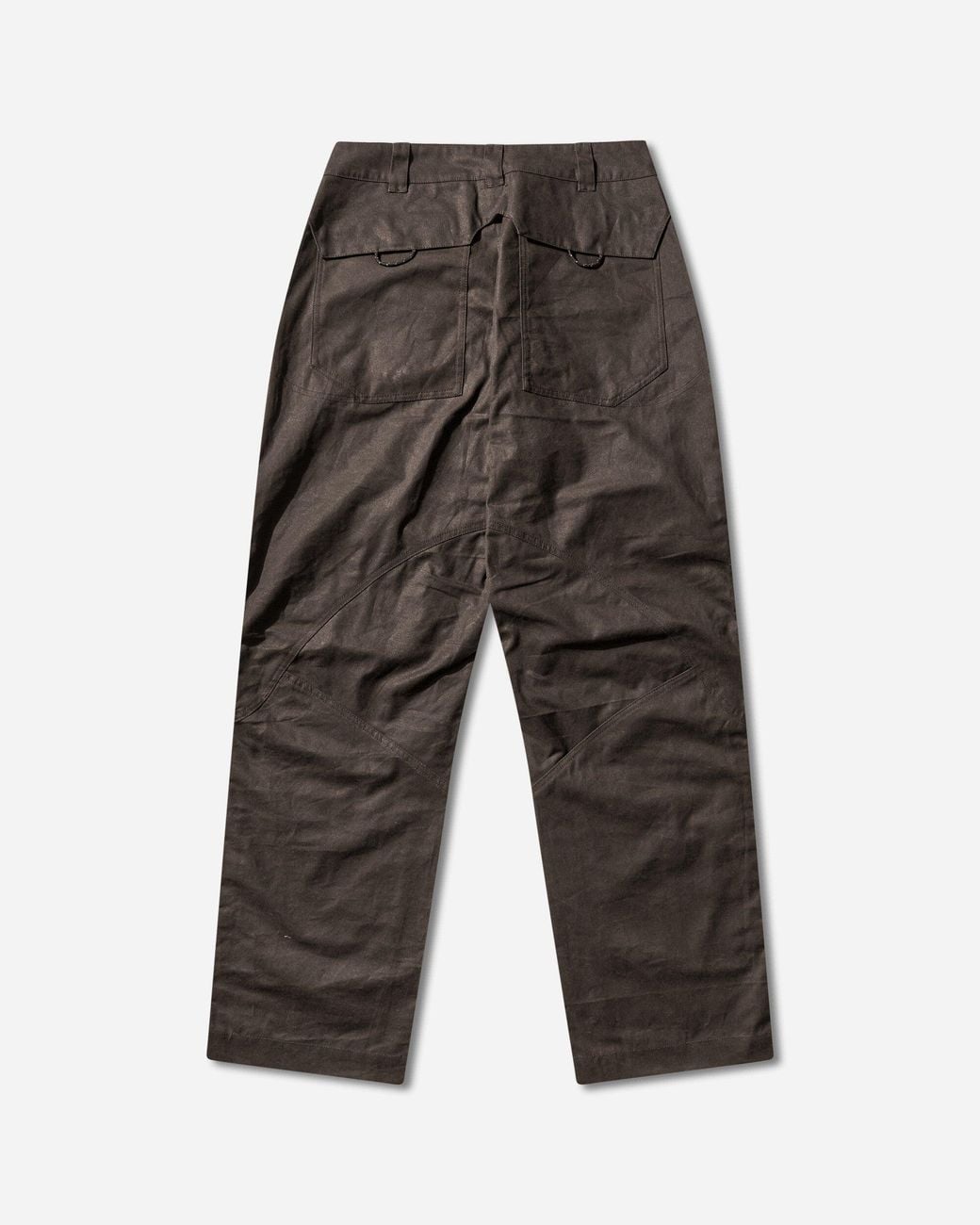 Roa Brown S Crimp Shaped Cotton Pants Dark for men