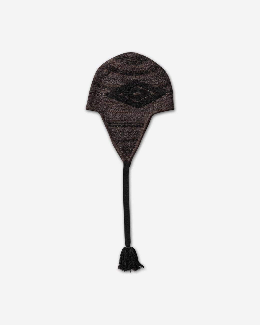 Umbro Black Fair Isle Beanie for men