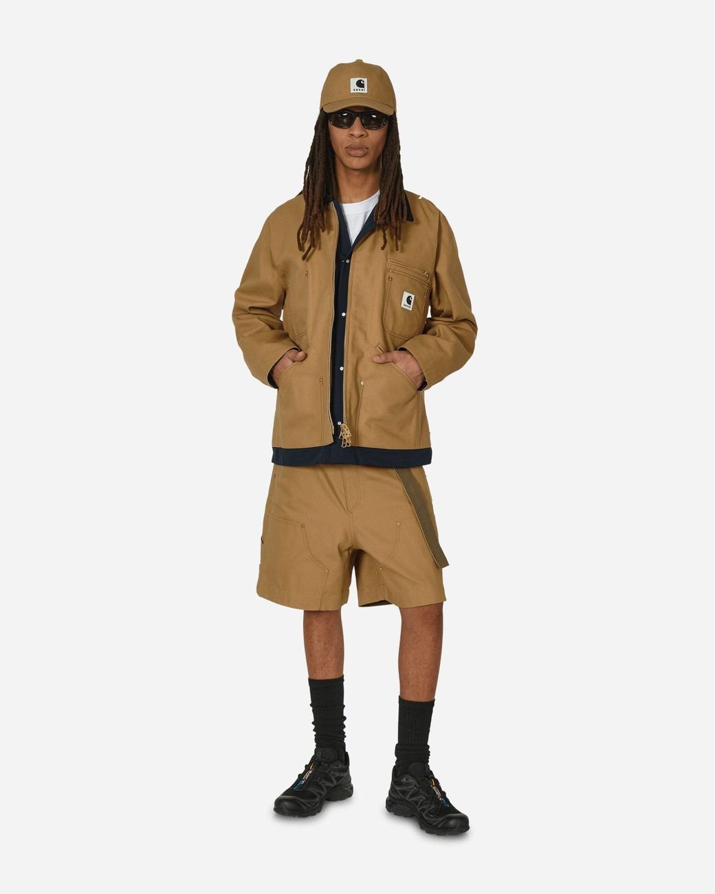 Sacai Carhartt Wip Reversible Duck Jacket / Navy in Natural Sacai Carhartt Wip Reversible Duck Jacket / Navy in Natural