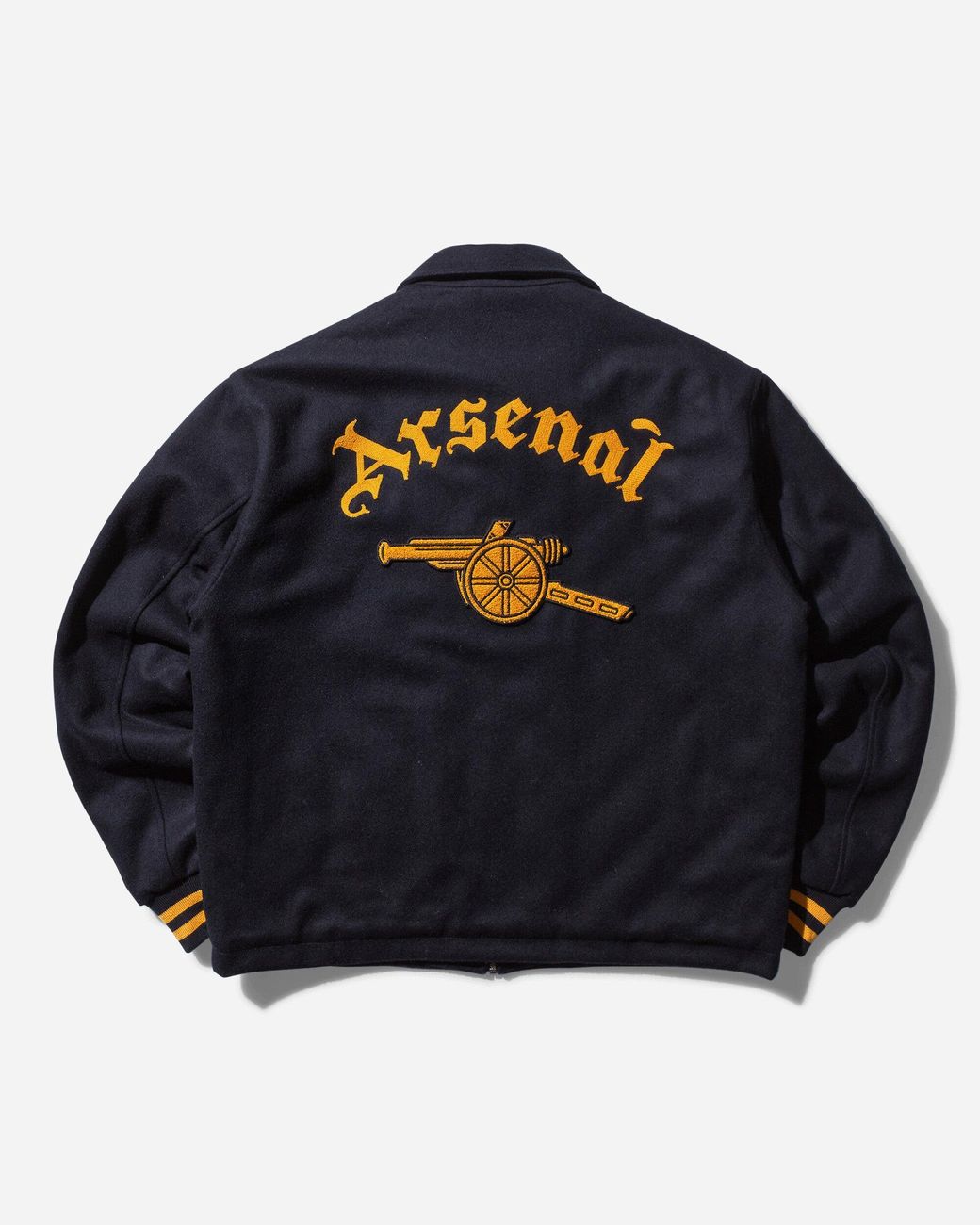 Arsenal × Aries Wool Bonber Jacket aries-Blue-S-Arsenal-Wool-