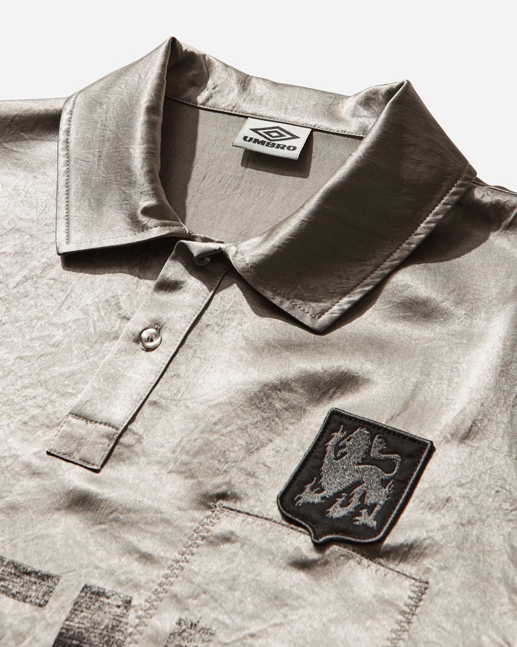 Umbro Satin Enfield Shirt Pearl in Grey for Men | Lyst UK