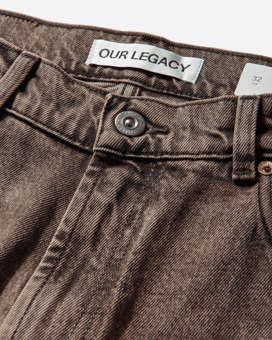 Our Legacy Brown S Carlson Cut Jeans Clay Breeze Wash for men