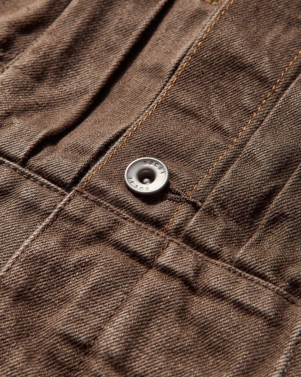 Sacai Brown Men S Denim Jacket for men