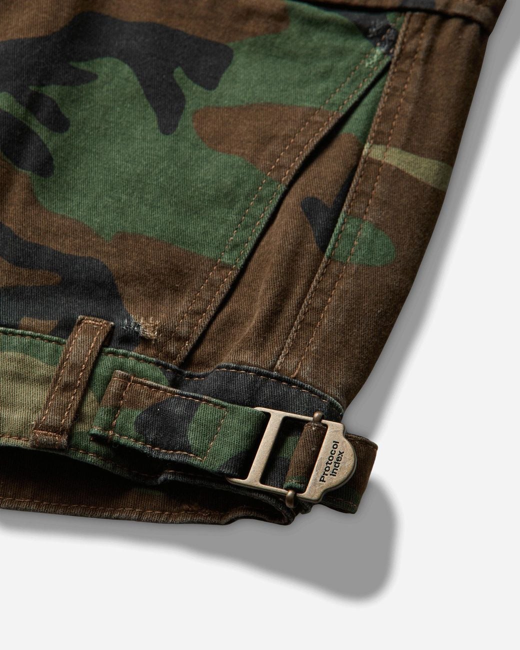 Protocol Index Green S Upside-Down Cargo Shorts Camo for men