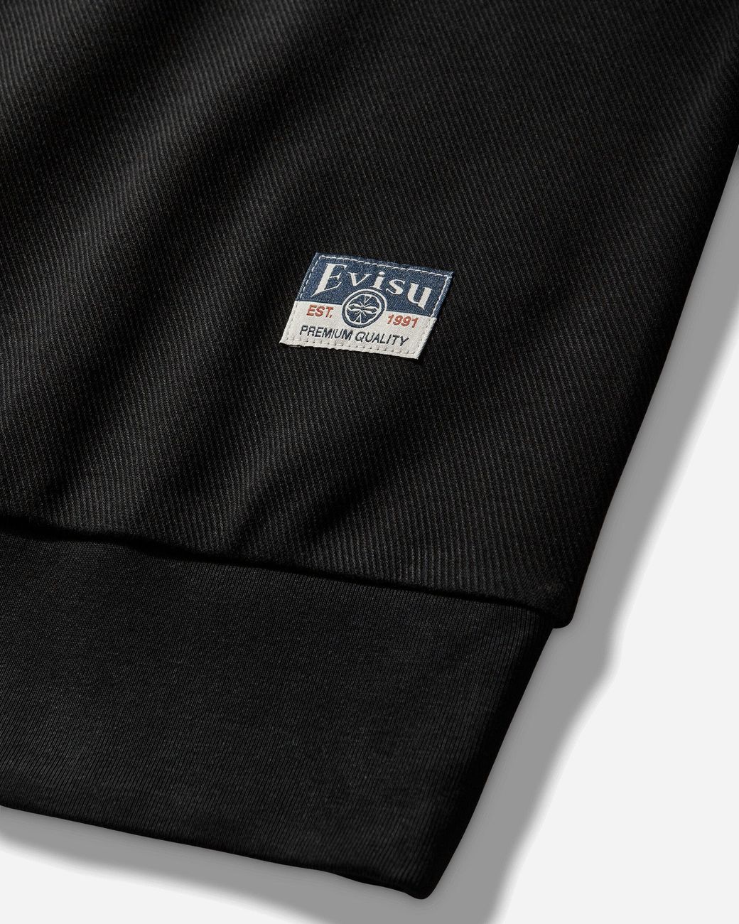 Evisu Black Men S Seagull Rivet Sweatshirt for men