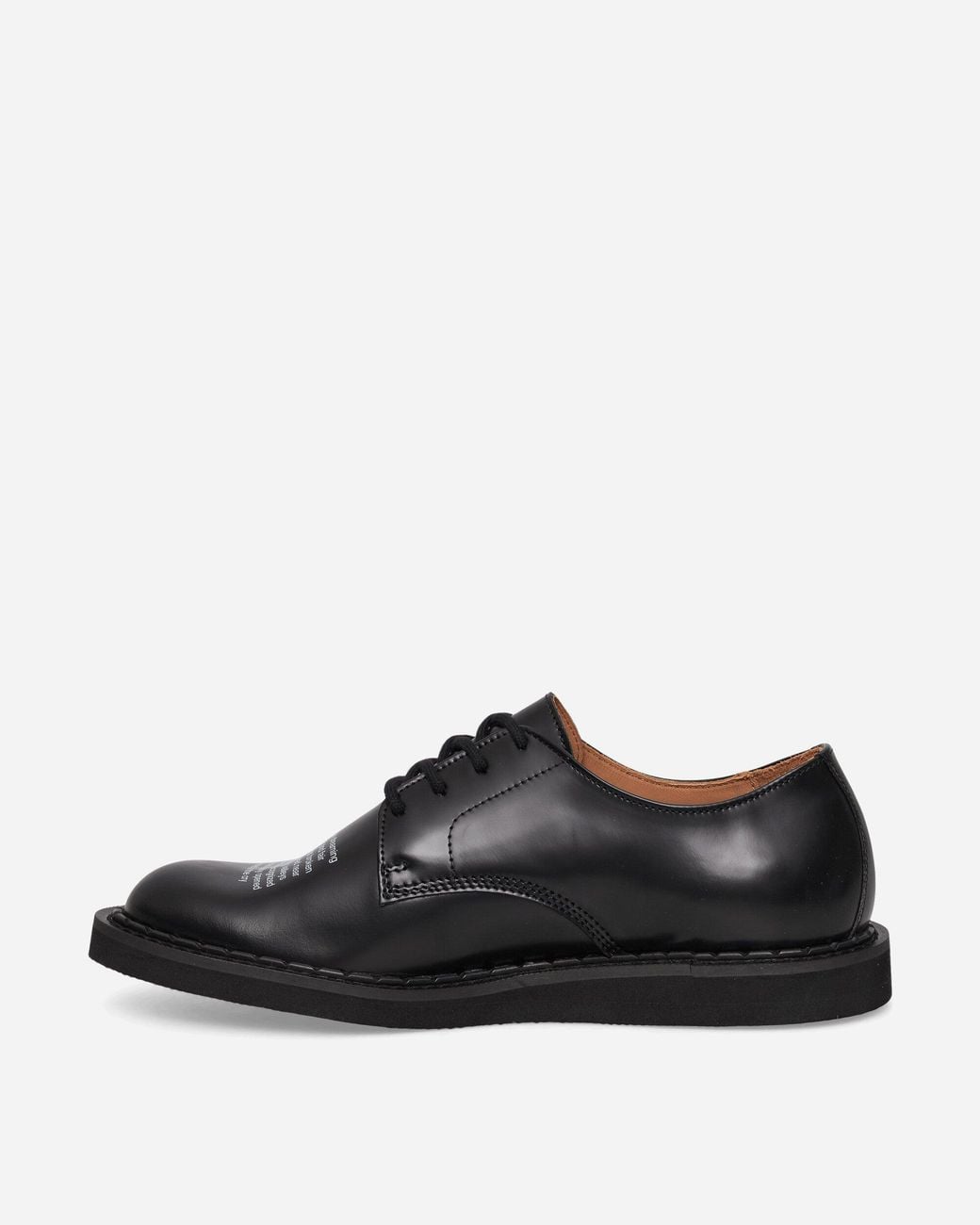 George Cox Black Undercover People Have The Power Derby Shoes for men