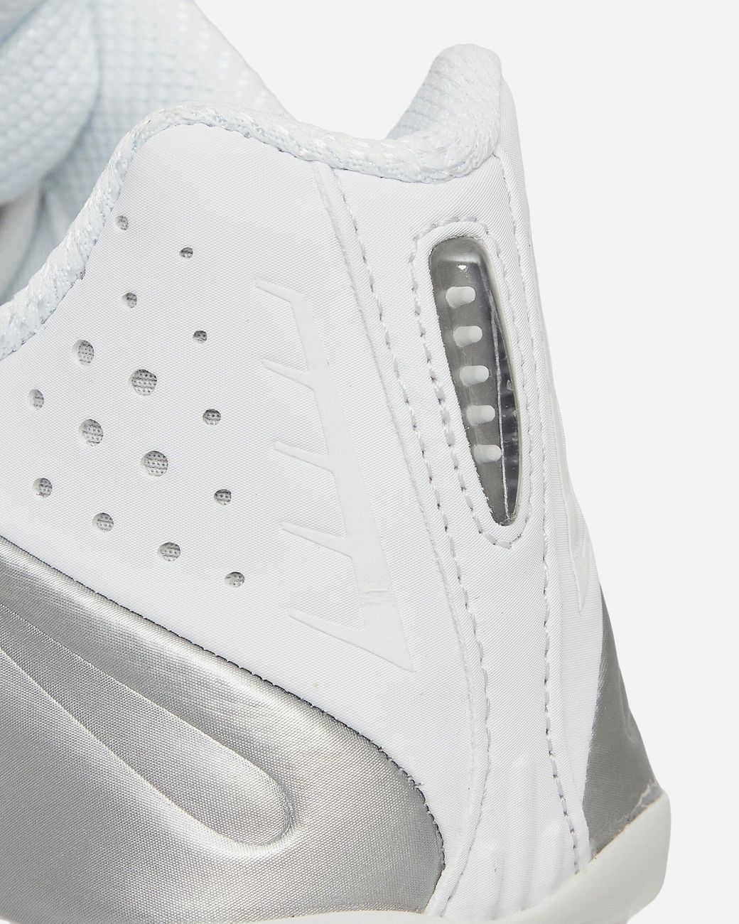 Nike White Shox R4 Sneakers Metallic for men