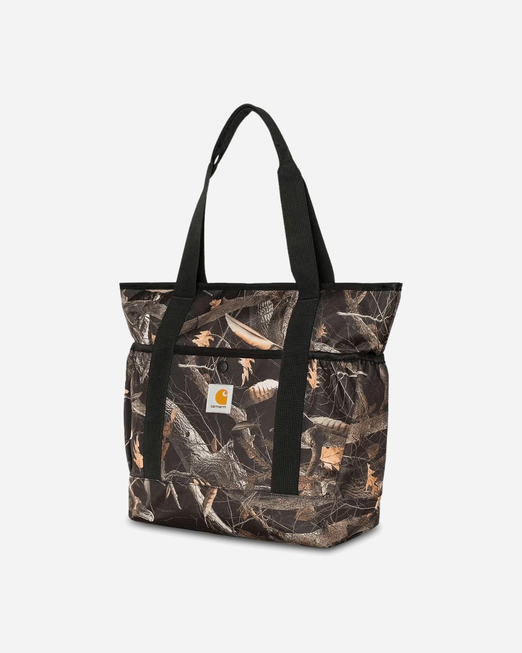 Carhartt Black Clapton Tote Bag Camo Feather Tree for men