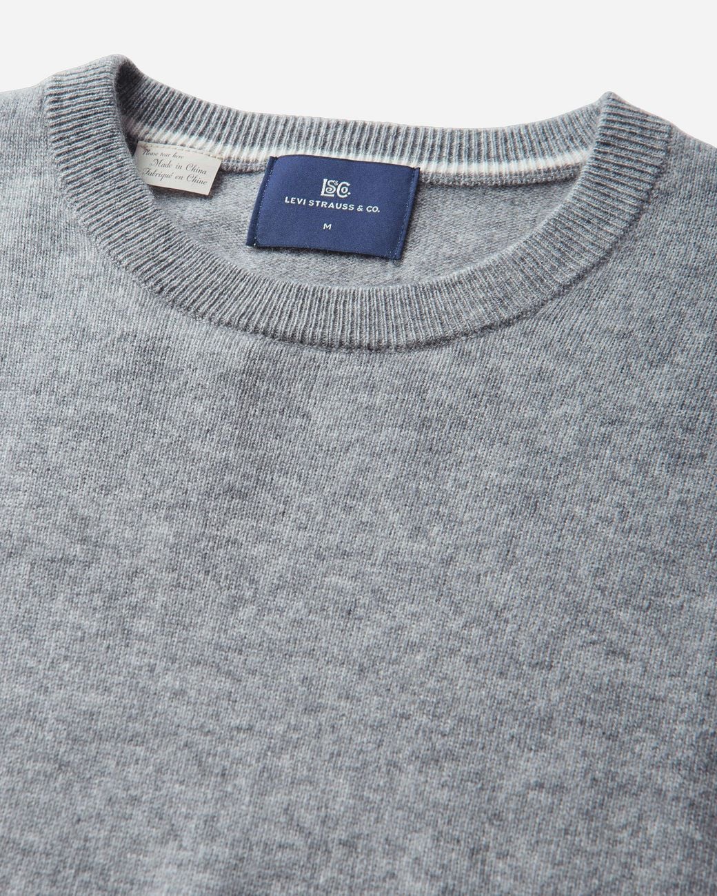 Levi's Gray Men S Blue Tab Cashmere Sweater Stone for men