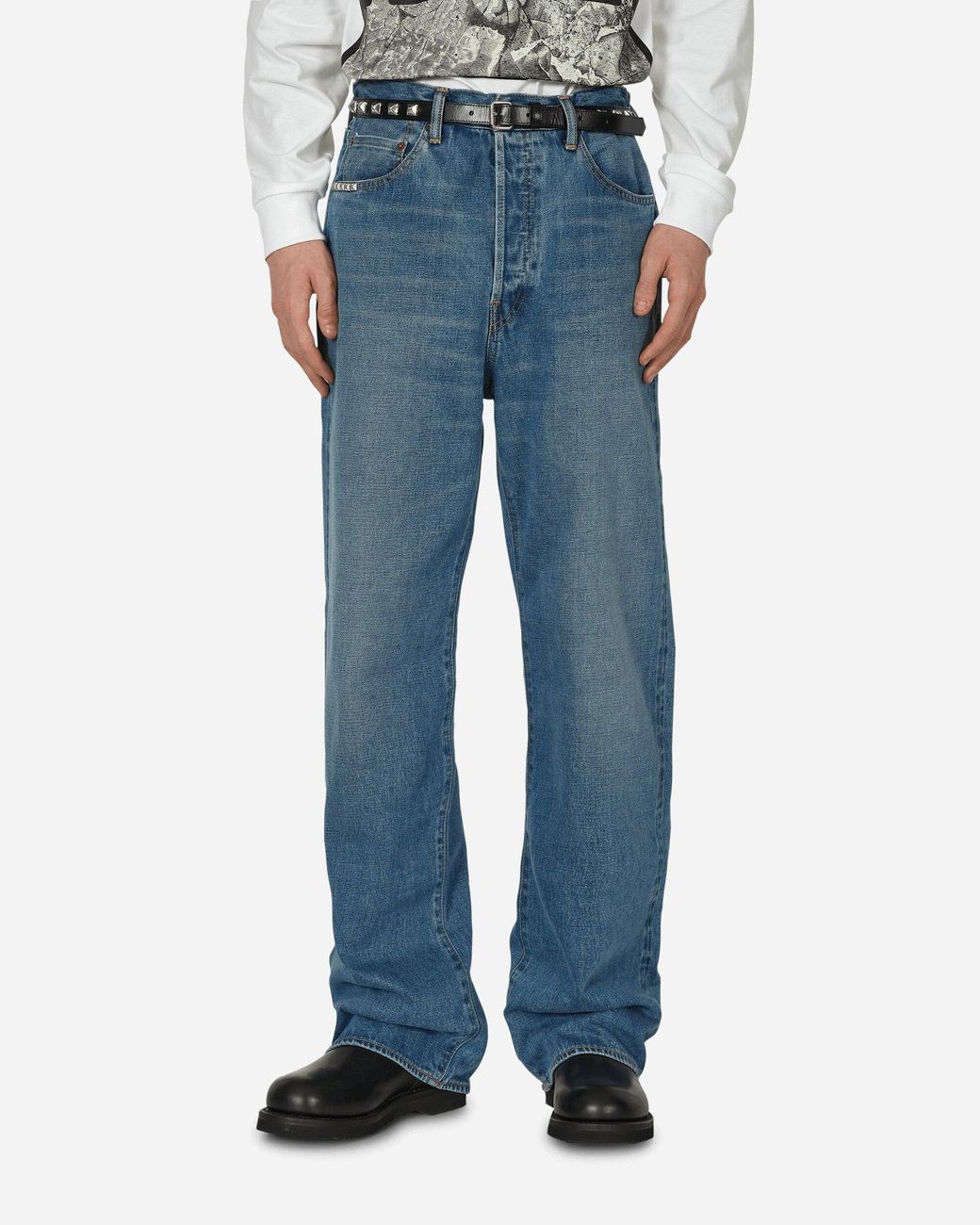 Hysteric Glamour Studded Denim Jeans in Blue for Men | Lyst Australia
