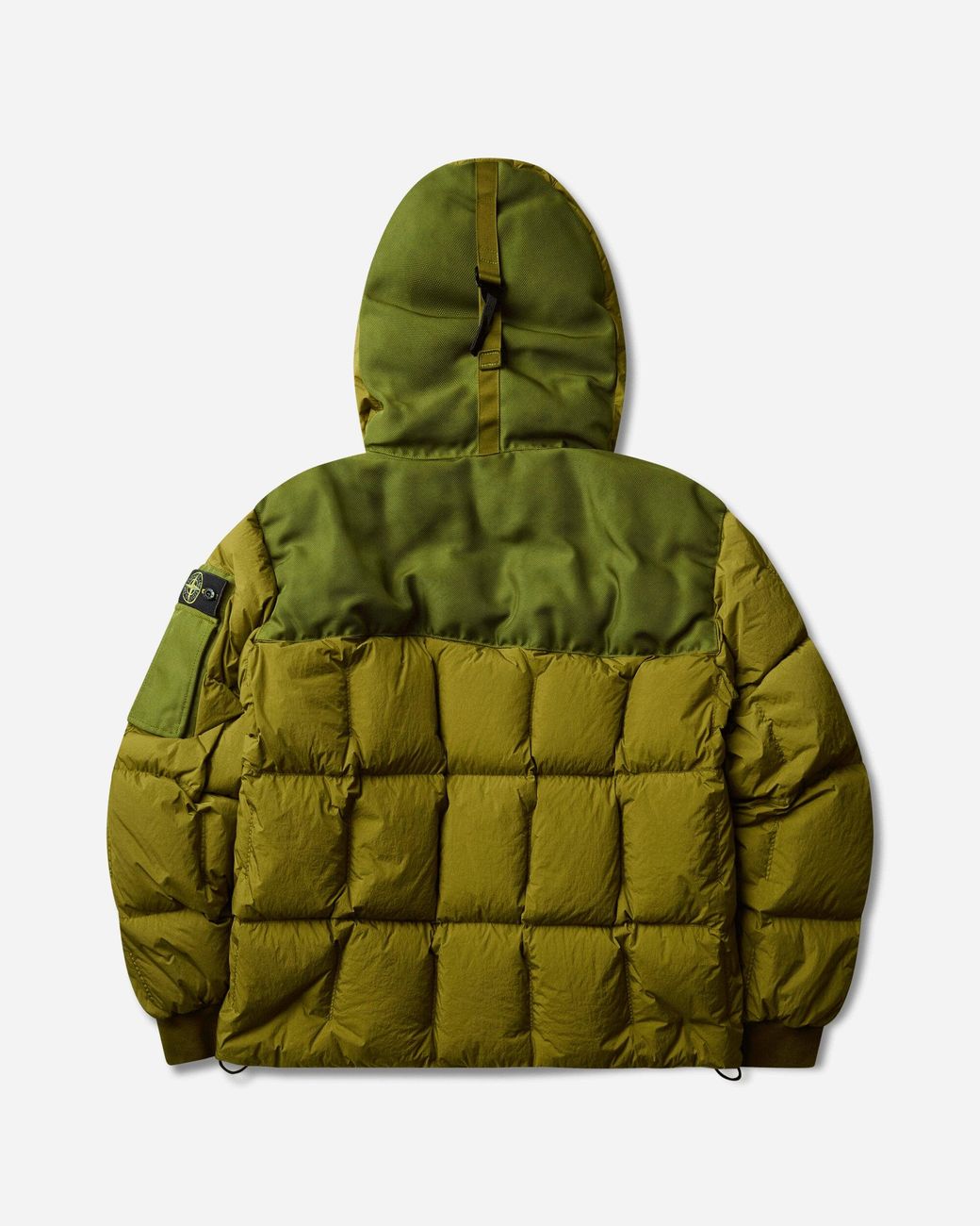 Stone Island Green Garment Dyed Crinkle Reps Ny Down Jacket Cactus for men