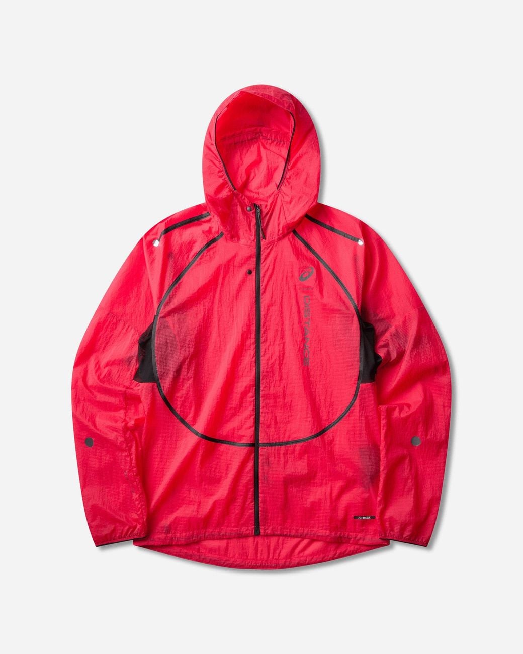 Asics Red Men S Distance Metarun Lightweight Jacket Pixel for men