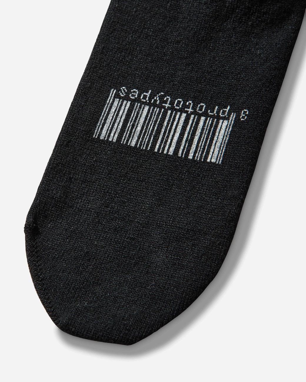 PROTOTYPES White Thigh High Graphic Socks