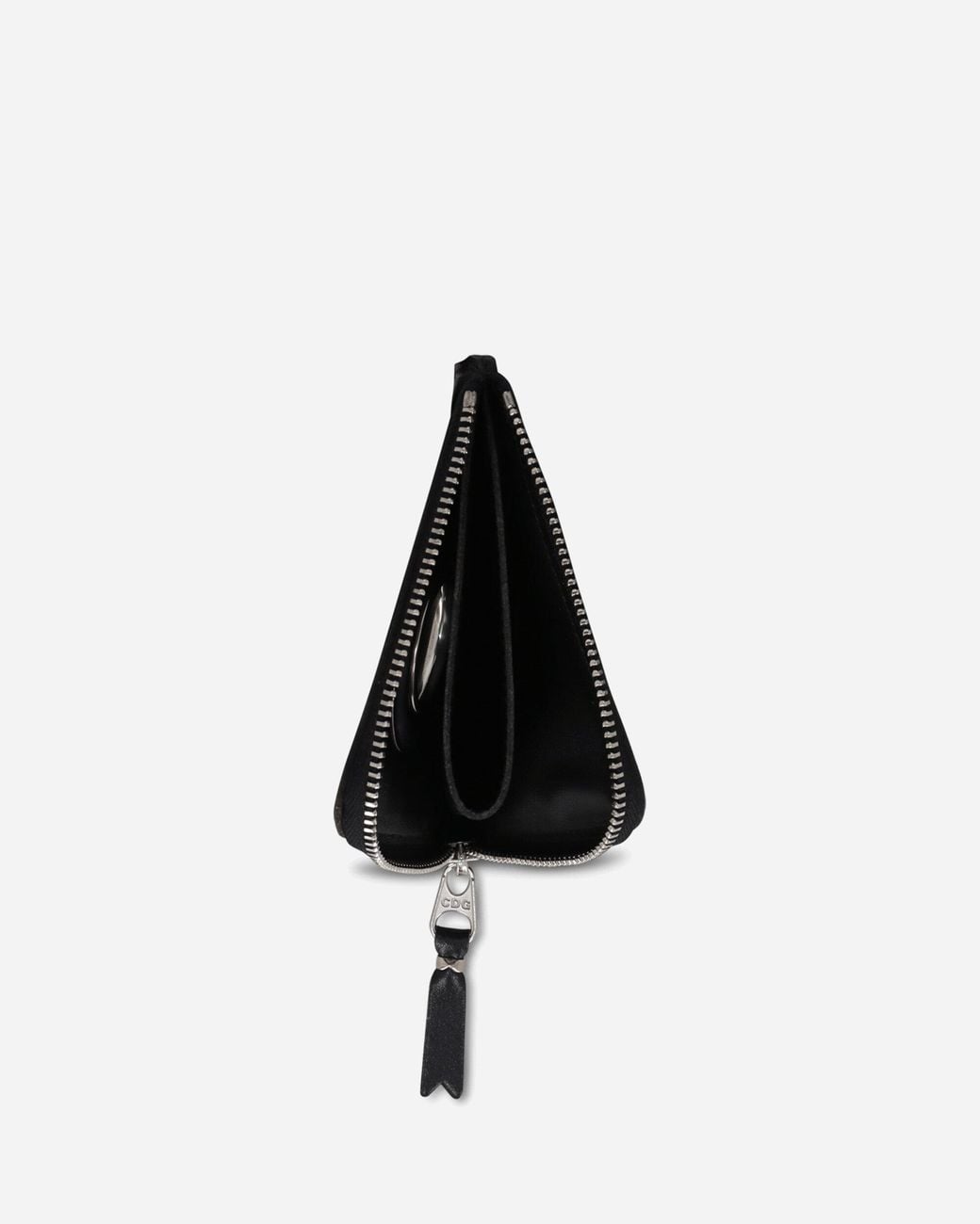 Comme des Garçons Black Eyelet Zip-Around Wallet for men