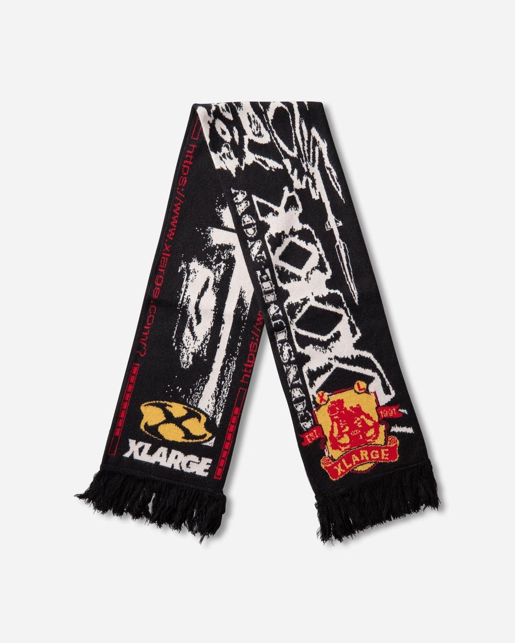 Xlarge Black Internet Scarf for men