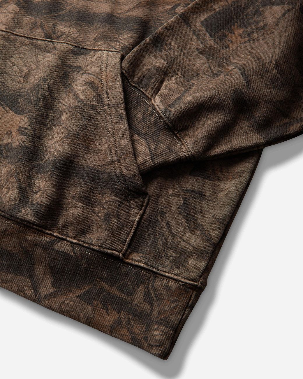 Carhartt Brown Hooded Feather Tree Sweatshirt Khaki Shungite (Garment Dyed) for men