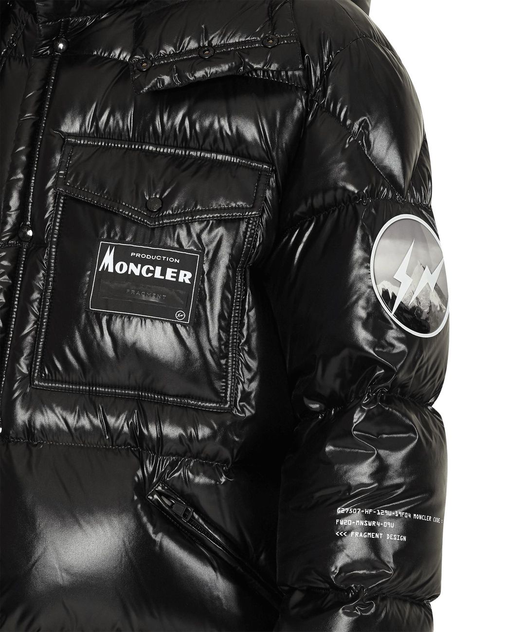 Moncler Genius 7 Moncler Fragment Hiroshi Fujiwara Black Raggae