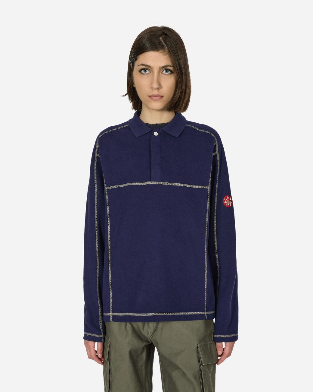 Cav Empt Dbl Knit Longsleeve Polo in Blue for Men | Lyst
