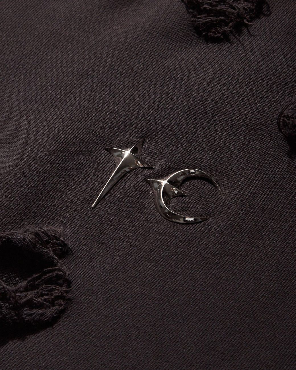 【Thug Club】War Victim スウェット THUG CLUB S War Victim Crewneck Sweatshirt in Black for Men
