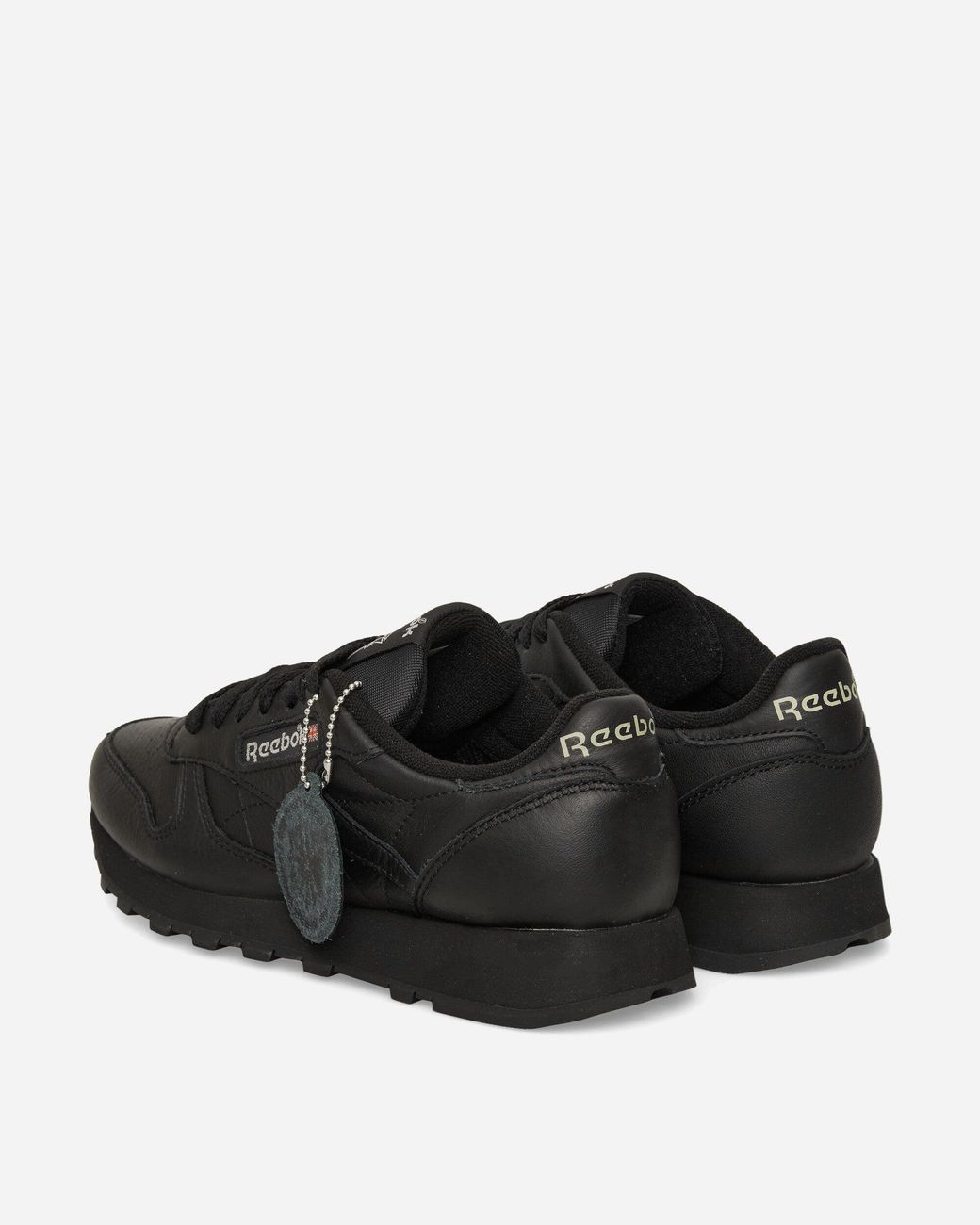 Reebok Black Classic Leather Premium Sneakers Core / Pure Grey for men