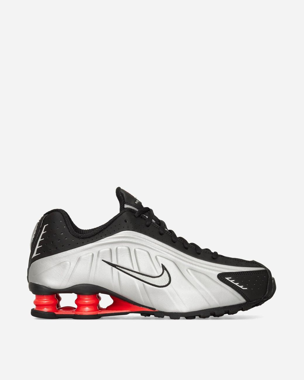 Nike White S Shox R4 Sneakers Metallic Light Crimson