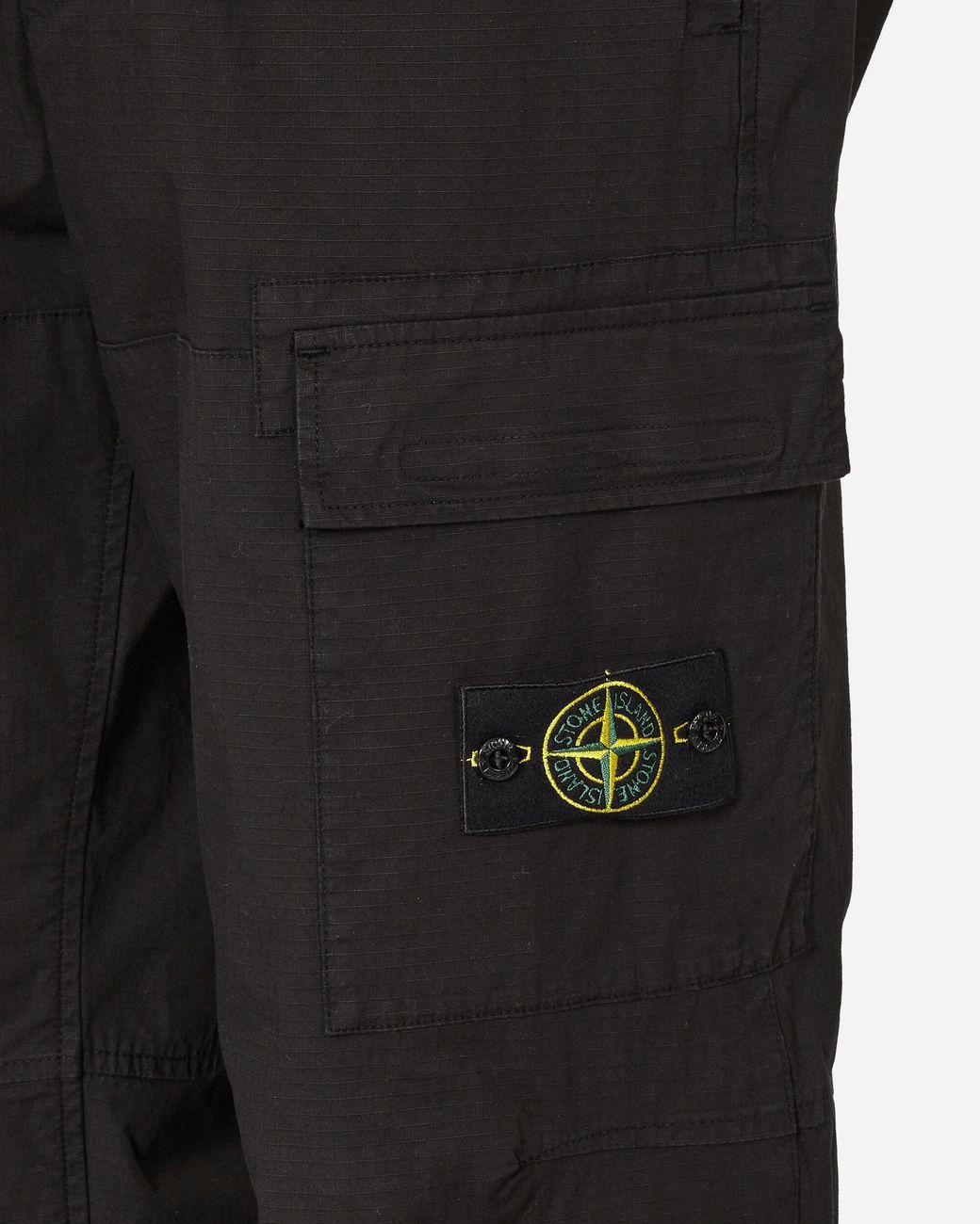 STONE  ストーンアイランド PANTALONE LOOSE 黒 STONE ISLAND(ストーンアイランド) ORGANIC COTTON FLEECE