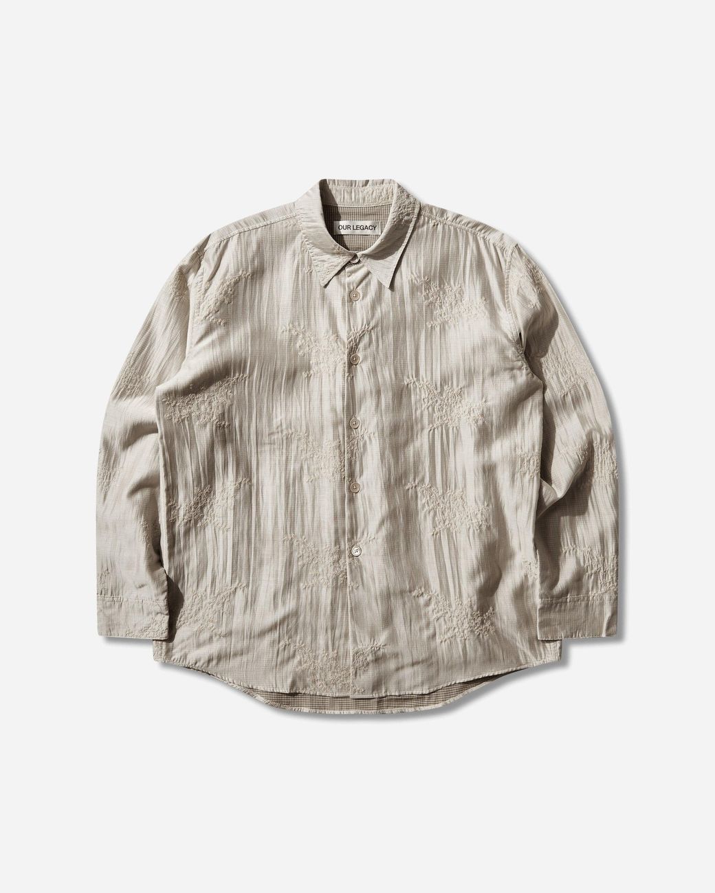 Our Legacy Gray S Beyond Shirt Champagne for men