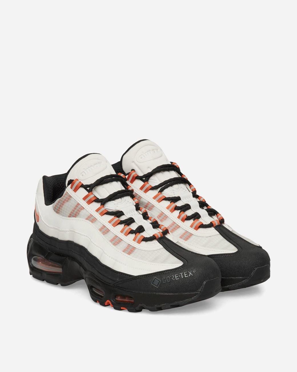 Nike White Air Max 95 Big Bubble Gore-tex Sneakers Light Bone / Orange / Black for men