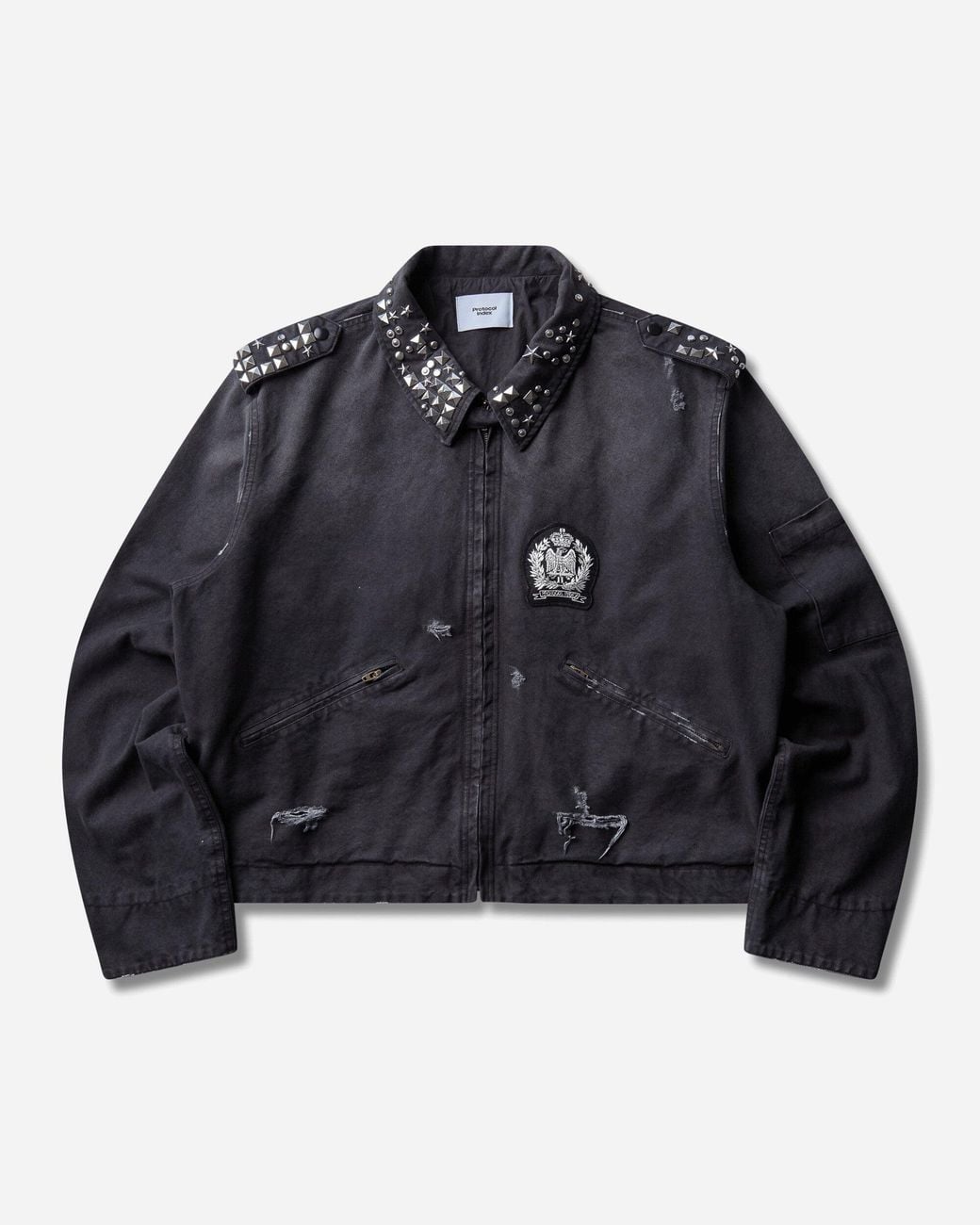 Protocol Index Blue S Studded Work Jacket for men