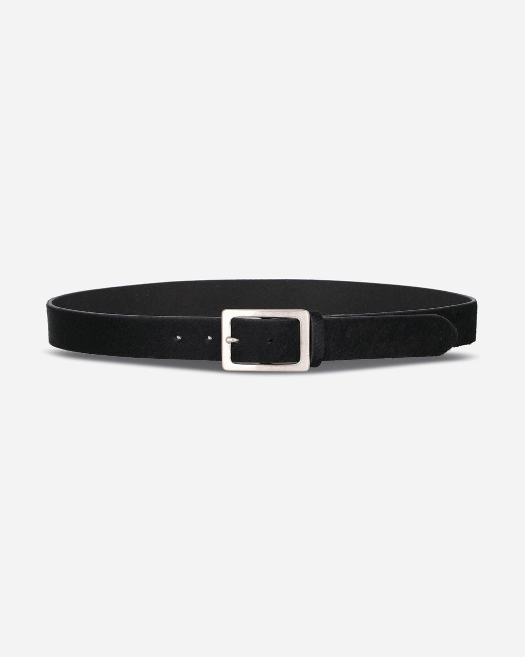 Neighborhood White Hair-on Leather Belt for men
