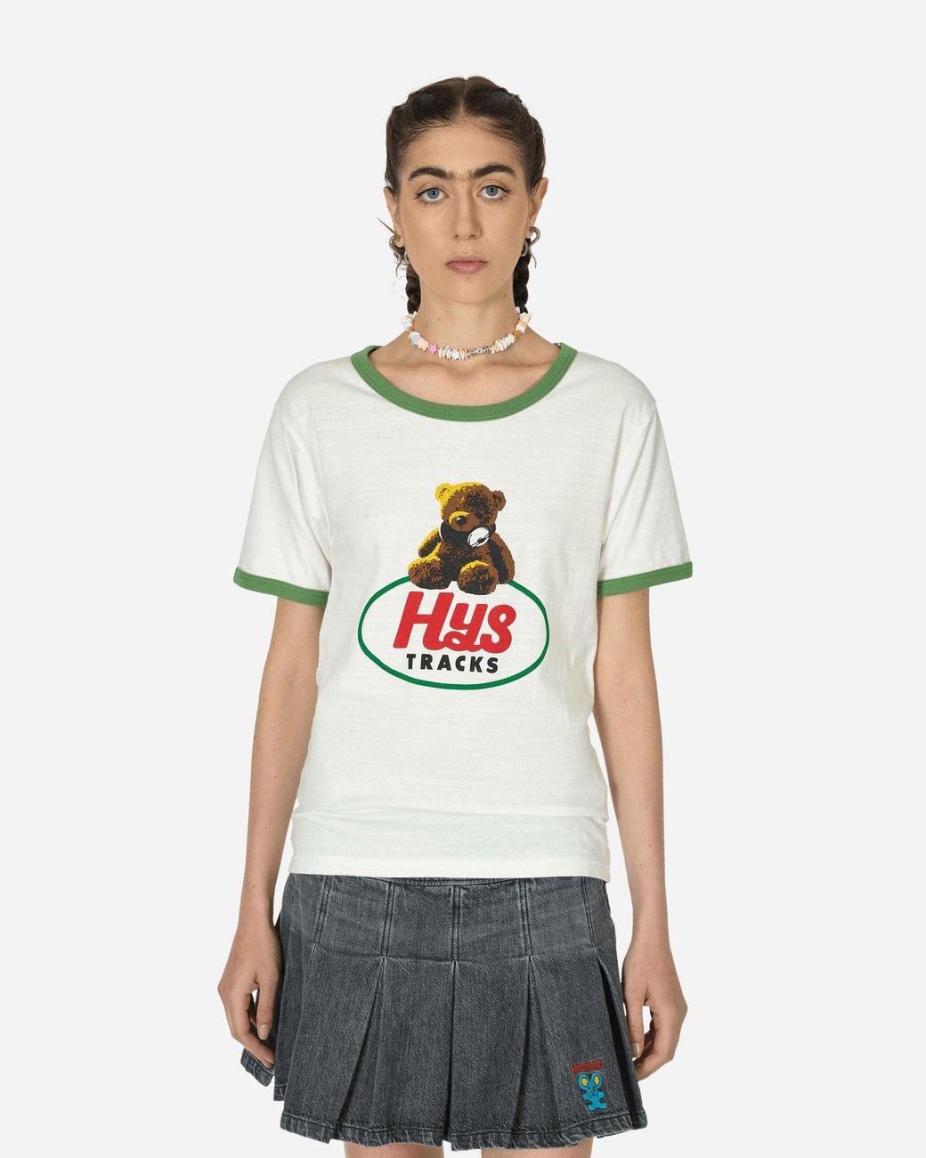 【日本限定モデル】 Hysteric Men for White in Dirty T-Shirt Tracks Hys Glamour トップス