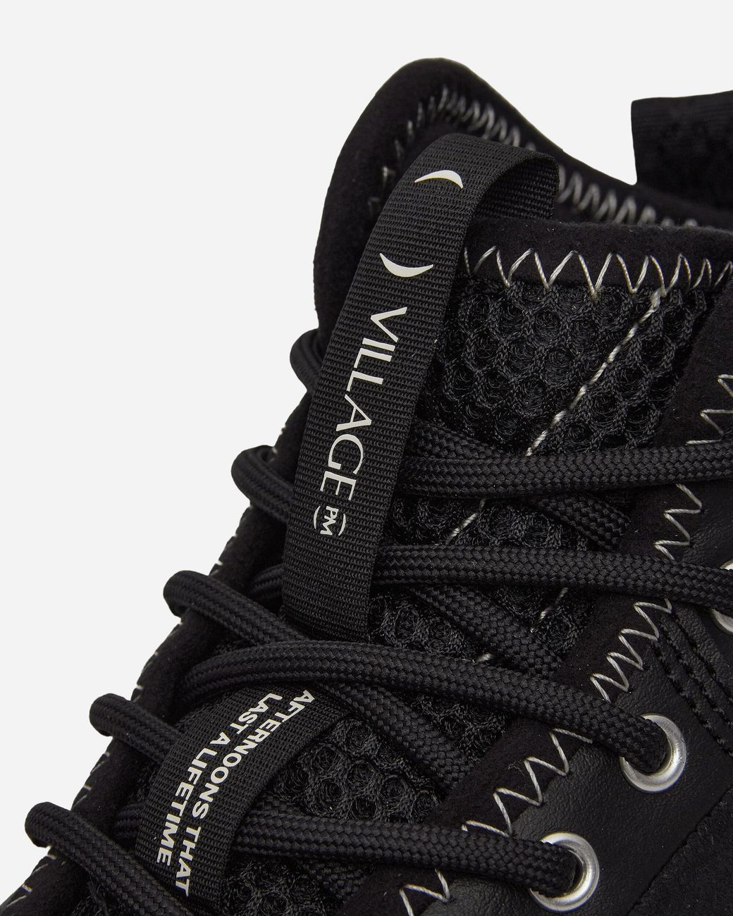 Village PM Black 1pm Mid Sneakers for men