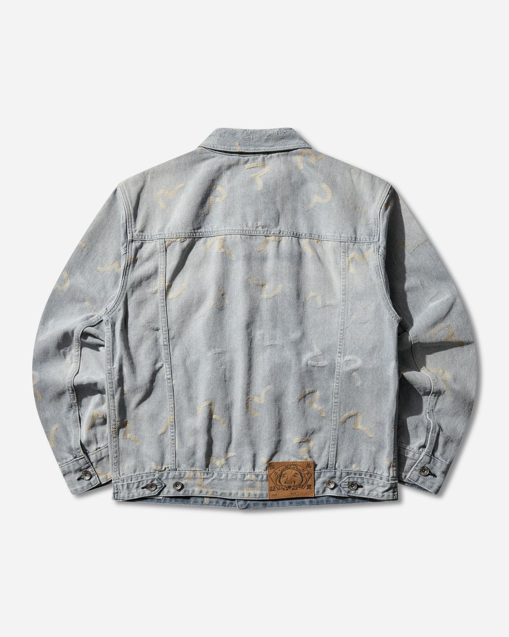 Evisu Gray Men S All-over Seagull Jacquard Denim Jacket Indigo for men