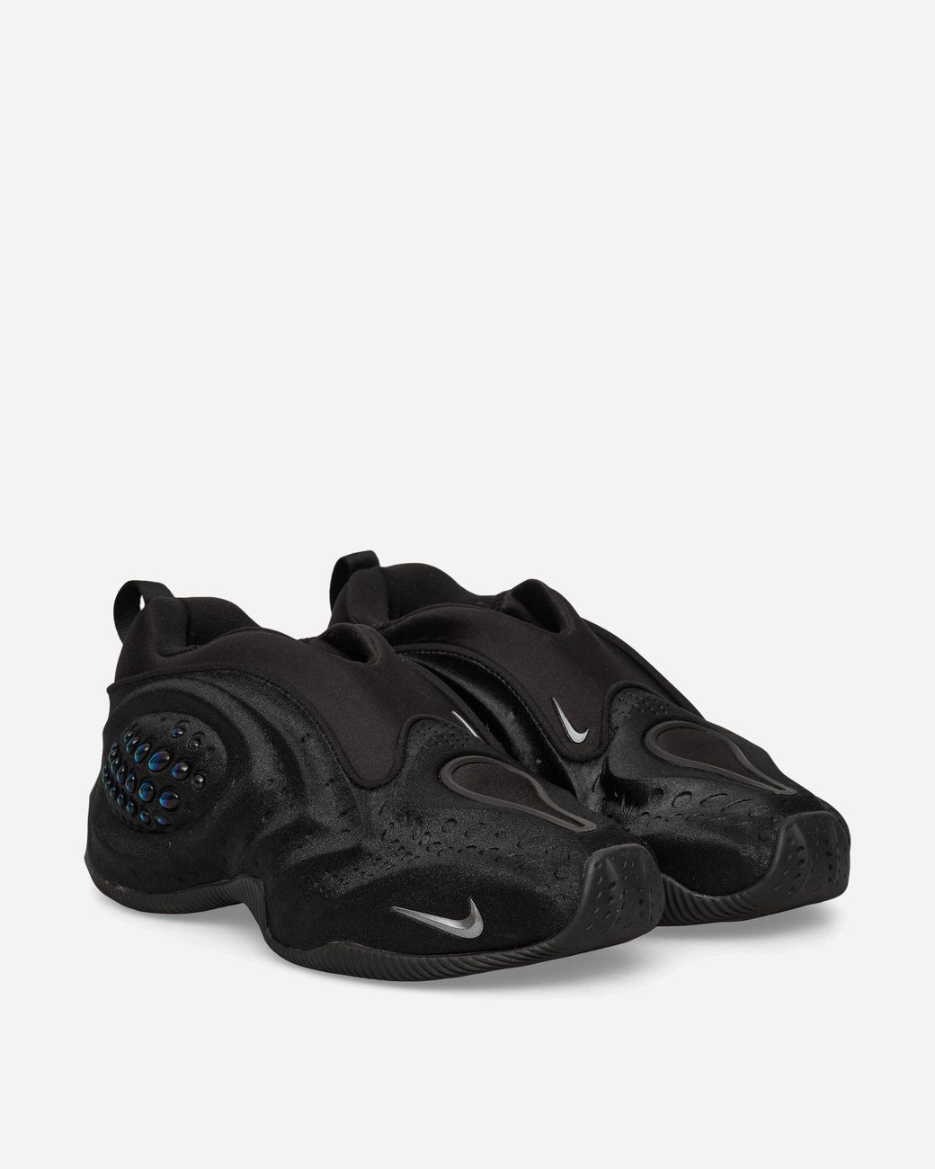 Nike Black Women S First Sight Shadow Low Sneakers / Metallic Dark Grey