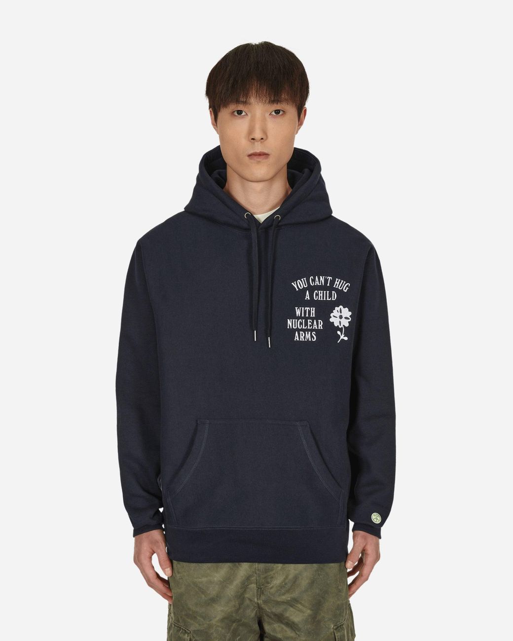 Mister Green Blue Nuclear Arms Hooded Sweatshirt for men