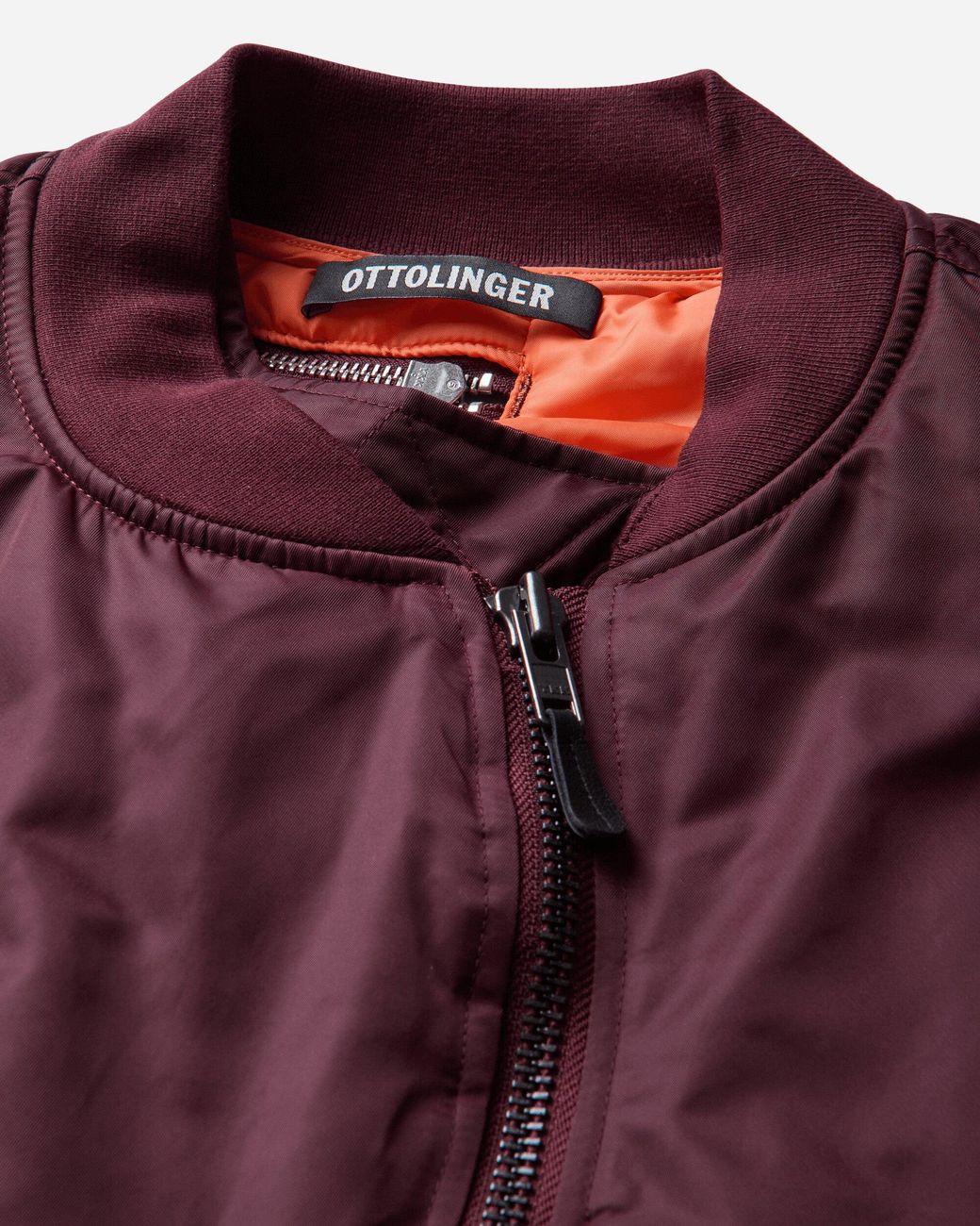 OTTOLINGER Red S Forever Zip Bomber Jacket Burgundy