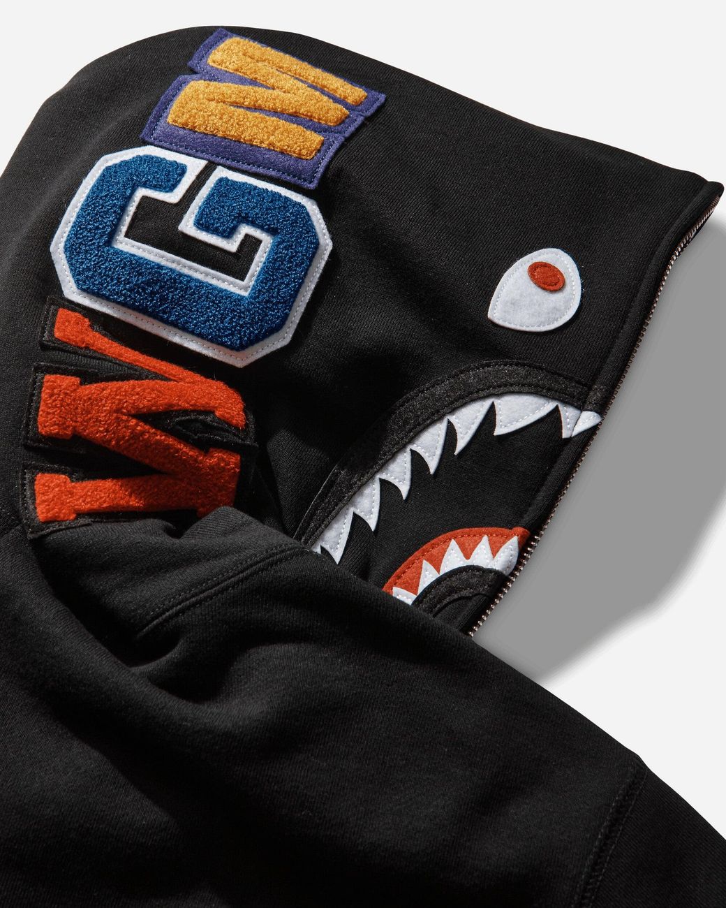 A Bathing Ape Black S Shark Full Zip Hoodie for men