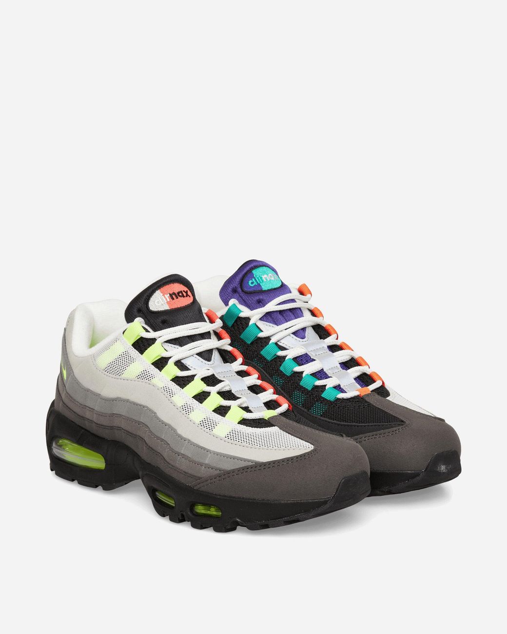 Nike Green Air Max 95 Big Bubble Greedy Sneakers Medium Ash for men