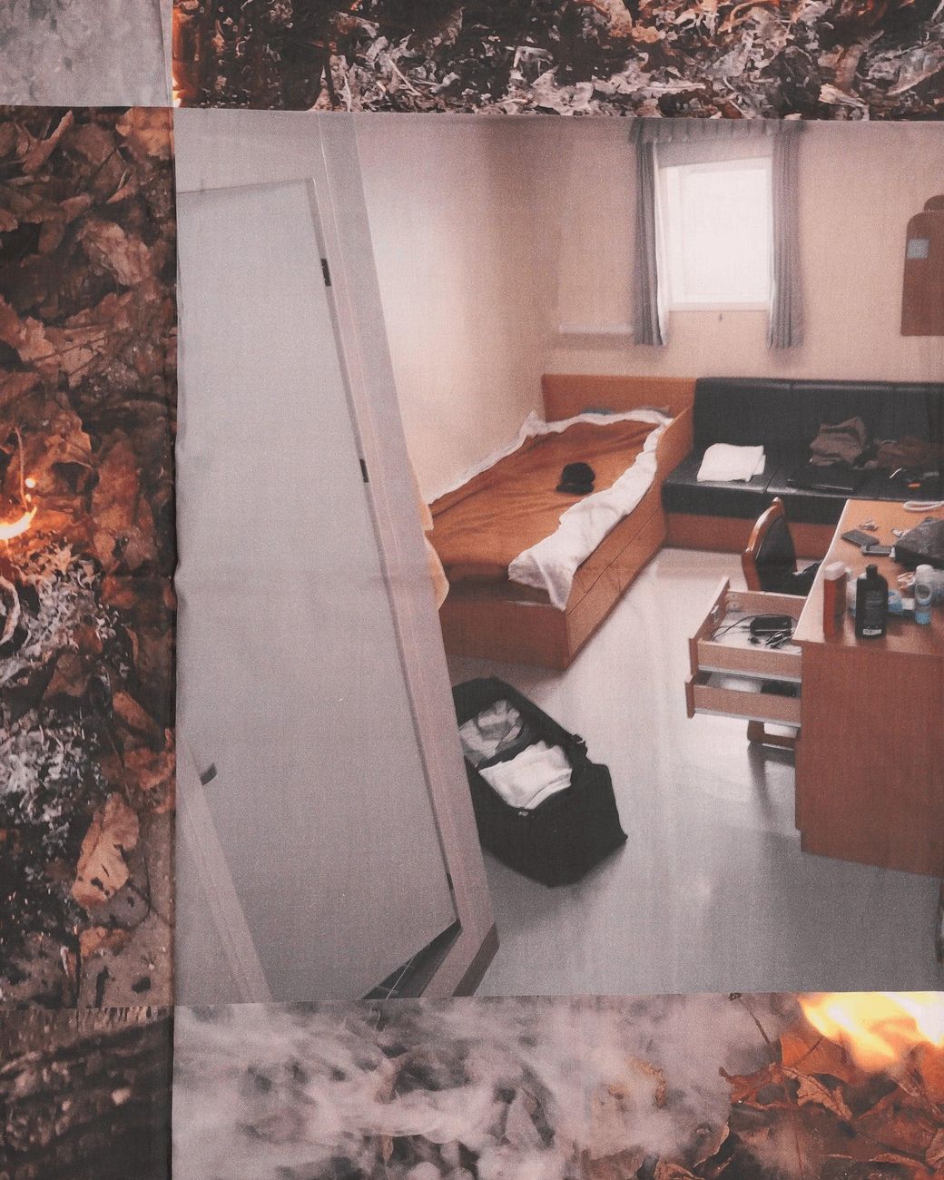 Serapis White Fire Bedsheet for men