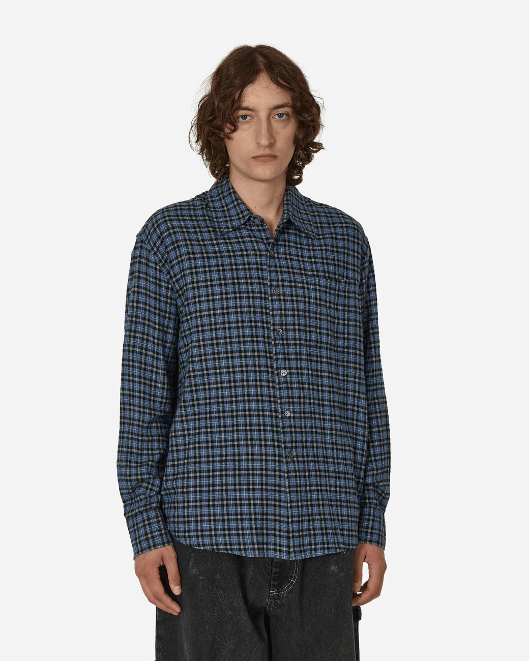 Our Legacy Cantrell Check Above Shirt in Blue for Men | Lyst