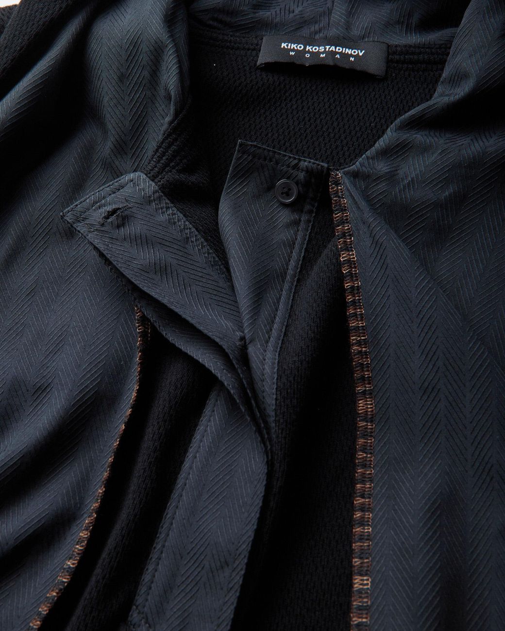 Kiko Kostadinov Black S Petrel Hooded Pullover Ink