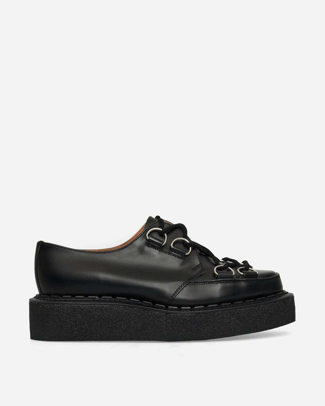 George Cox Black Tie-Down Skipton Creepers for men