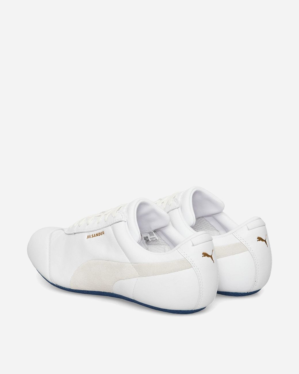 PUMA White Jil Sander Speedcat Low Sneakers / Blue Jewel for men