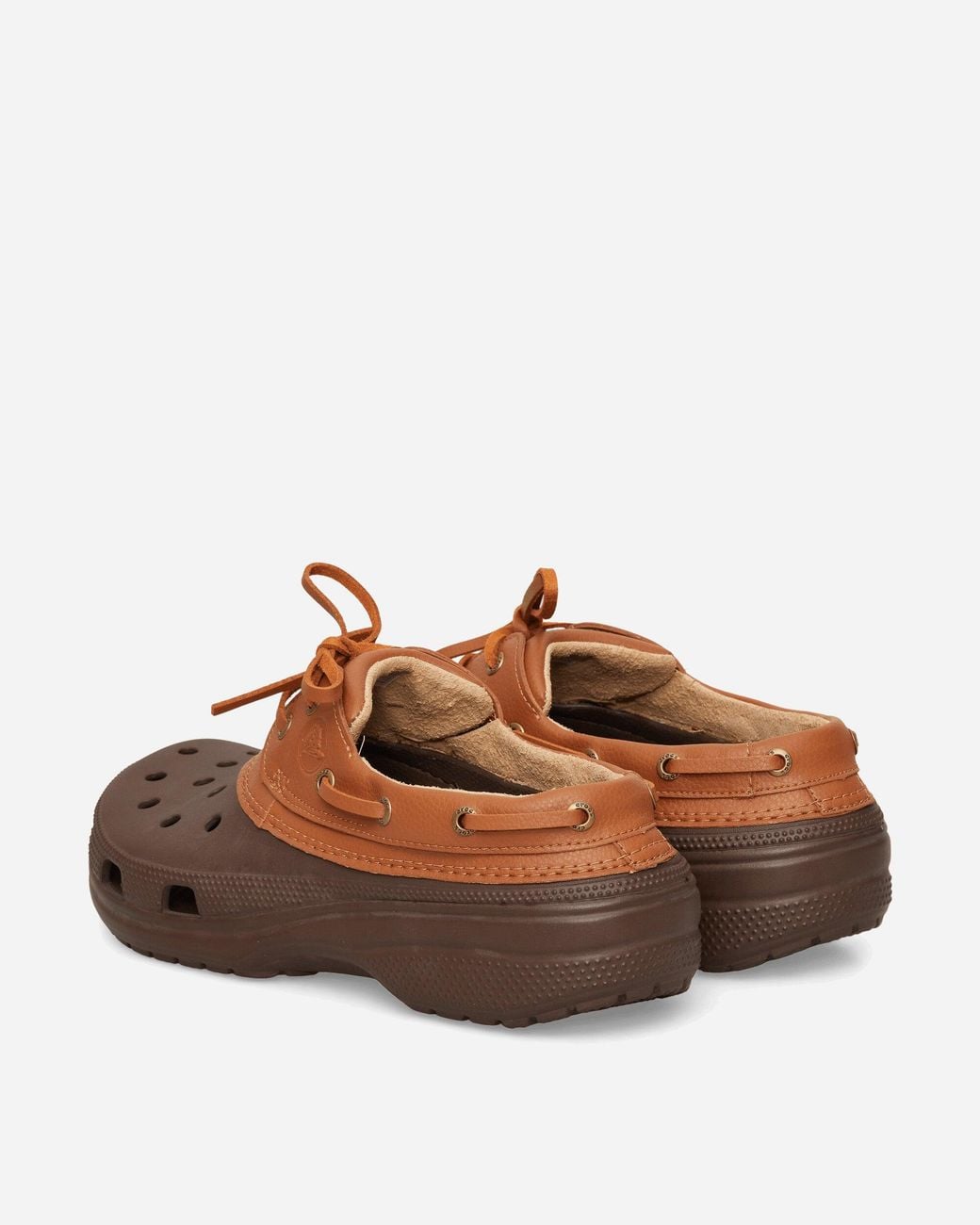 CROCSTM Brown Classic Boat Shoes Coffee / Cognac for men